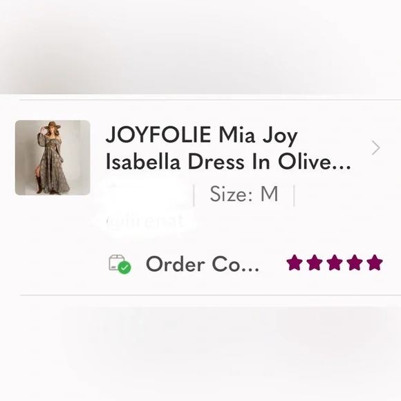 JOYFOLIE Mia Joy Isabella Dress In Olive Floral - Picture 13 of 16